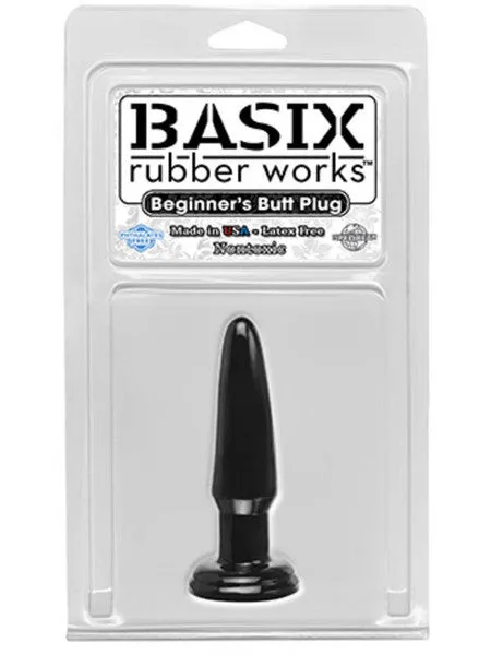 Anal Pipedream Products Basix Beginners Butt Plug Black