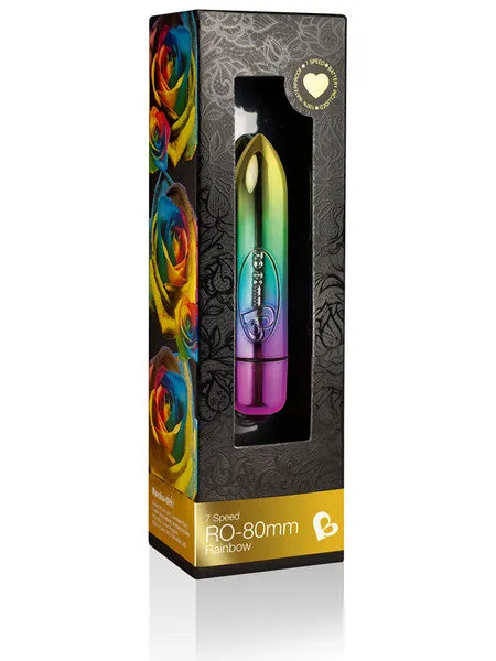 Anal Rocks Off RO80mm 7 Speed Rainbow Anal Rocks Off RO80mm 7 Speed Rainbow