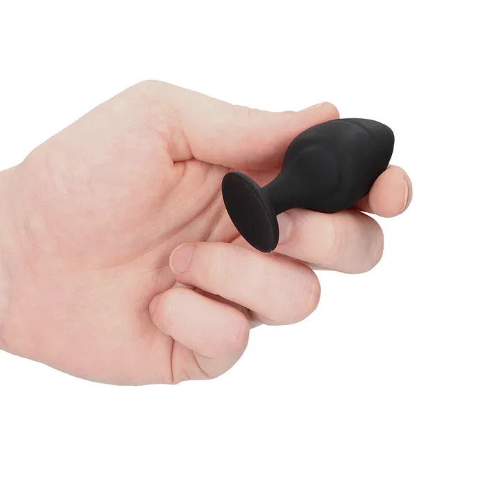 Anal Shots Toys Ouch Silicone Swirled Butt Plug Set Black Anal Shots Toys Ouch Silicone Swirled Butt Plug Set Black