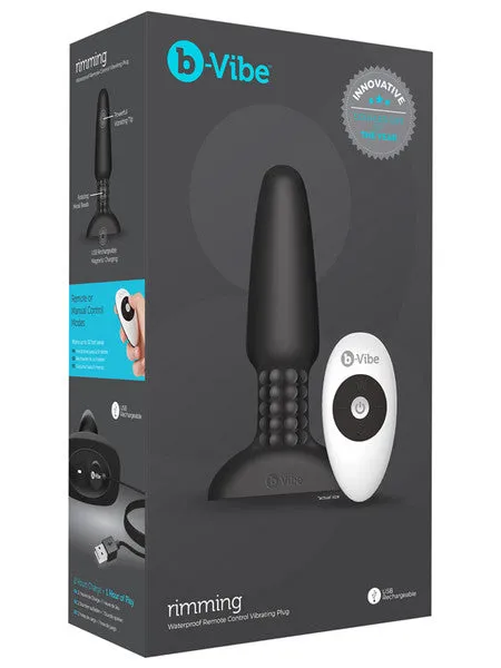 BVibe Anal bVibe USB Rechargeable Rimming Plug Black