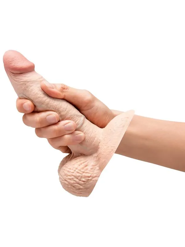 BVibe Female Sex Toys b Vibe Slipskin Realistic Silicone Dildo 6 in Girthy Cream BVibe Female Sex Toys b Vibe Slipskin Realistic Silicone Dildo 6 in Girthy Cream