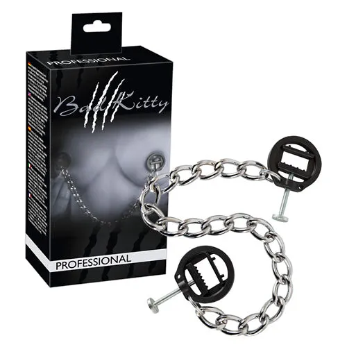 Bad Kitty Bad Kitty professional Chain with round screw Clamps Male Sex Toys Bad Kitty Bad Kitty professional Chain with round screw Clamps Male Sex Toys