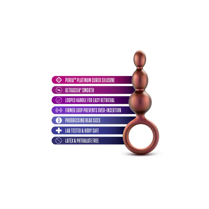 Blush Novelties Anal Anal Adventures Matrix Beaded Loop Butt Plug
