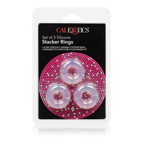 CalExotics Anal Set of 3 Silicone Stacker Rings