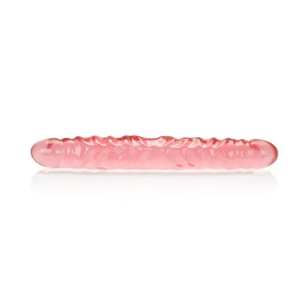 CalExotics Dildos Translucence 12 in Veined Double Dong Pink