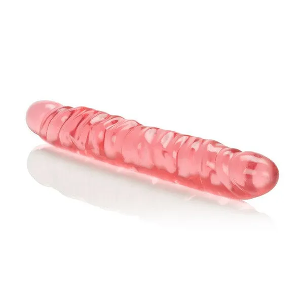 CalExotics Dildos Translucence 12 in Veined Double Dong Pink