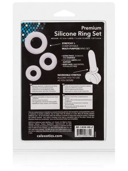 CalExotics Male Sex Toys Premium Silicone Ring Set