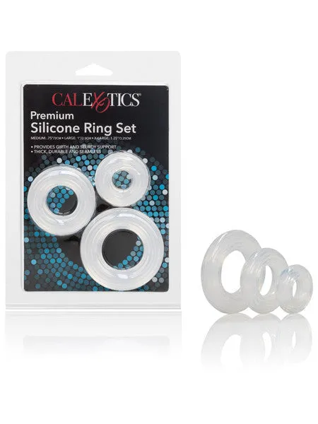 CalExotics Male Sex Toys Premium Silicone Ring Set