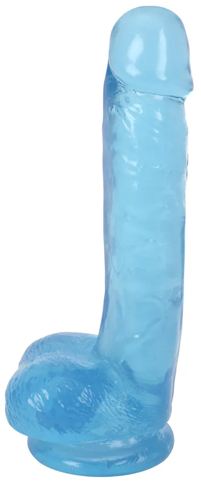 Curve Toys Dildos Lollicock 7 Inch Slim Stick With Balls Berry Ice