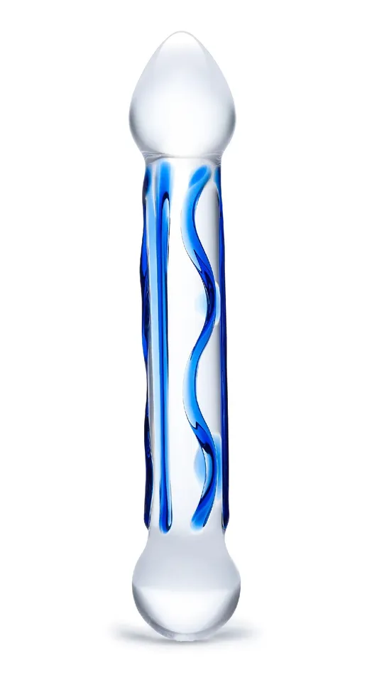 Dildos 65 Inch Full Tip Textured Glass Dildo Glas