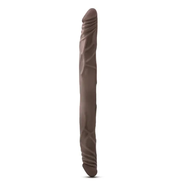 Dildos Blush Dr Skin 14 Inch Double Dildo Chocolate