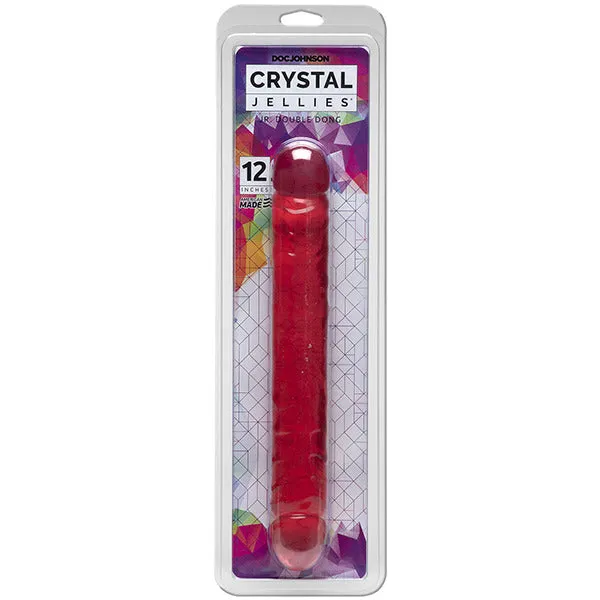 Dildos Doc Johnson Crystal Jellies 12 Inch Double Dong Dildos Doc Johnson Crystal Jellies 12 Inch Double Dong