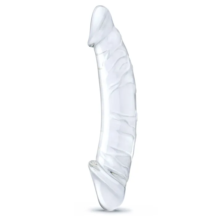 Dildos Glas 105 Inch Girthy Realistic Glass Double Dong Clear