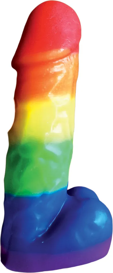 Dildos Hott Products Rainbow Pecker Party Candle 7 Inches