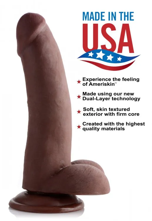 Dildos LuvMyToyz Usa Cocks 8 Inch Ameriskin Dual Density Dildo Dildos LuvMyToyz Usa Cocks 8 Inch Ameriskin Dual Density Dildo