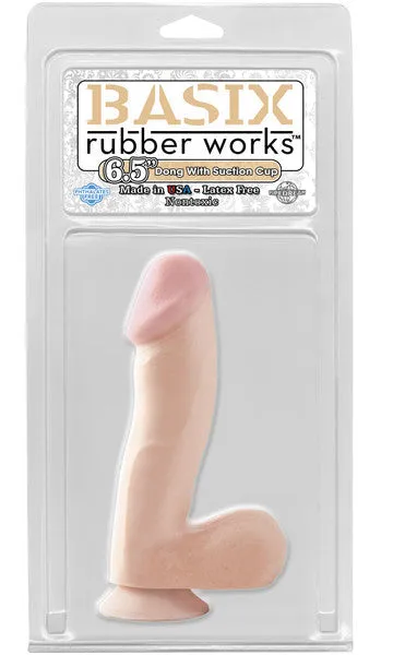 Dildos Pipedream Products Basix Dong wsuction cup 65in Flesh