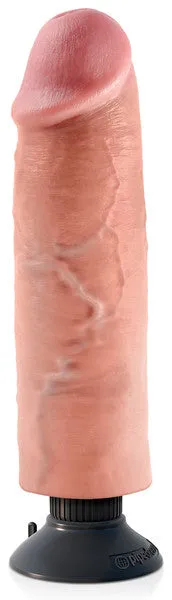 Dildos Pipedream Products King Cock 10 in Vibrating Cock Flesh