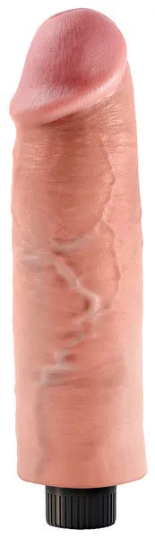 Dildos Pipedream Products King Cock 10 in Vibrating Cock Flesh