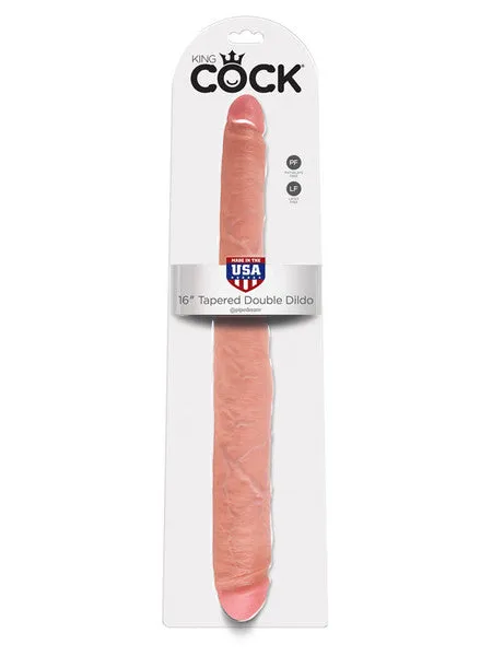 Dildos Pipedream Products King Cock 16 in Tapered Double Flesh