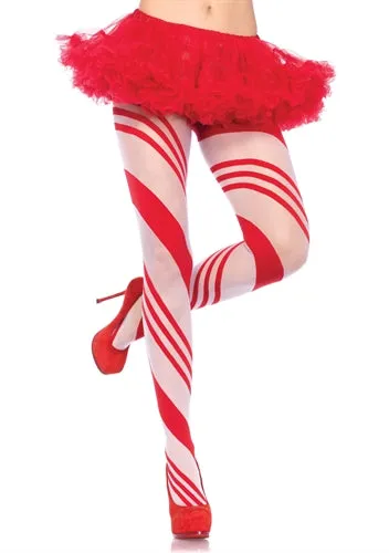 Dildos Spandex Sheer Candy Striped Pantyhose Leg Avenue