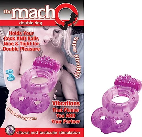 Dildos The Macho Double Ring Purple Nasstoys
