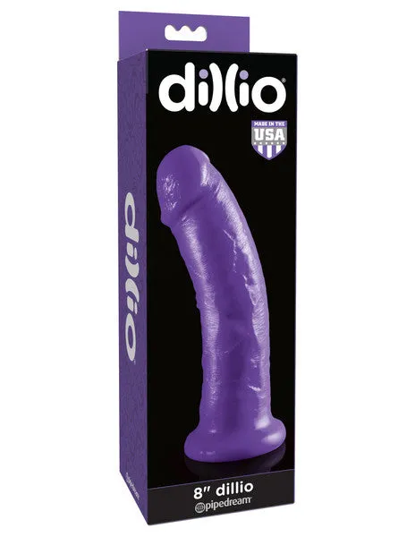 Dillio Purple 8 in Dillio Pipedream Products Dildos