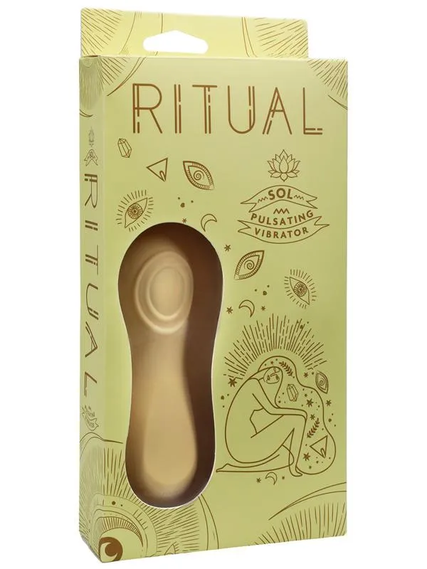 Doc Johnson Female Sex Toys RITUAL Sol Rechargeable Silicone Pulsating Vibe Yellow Doc Johnson Female Sex Toys RITUAL Sol Rechargeable Silicone Pulsating Vibe Yellow