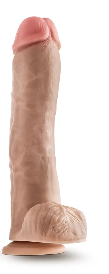 Dr Skin Mr Savage 115 Inch Dildo With Balls Beige Blush Dildos
