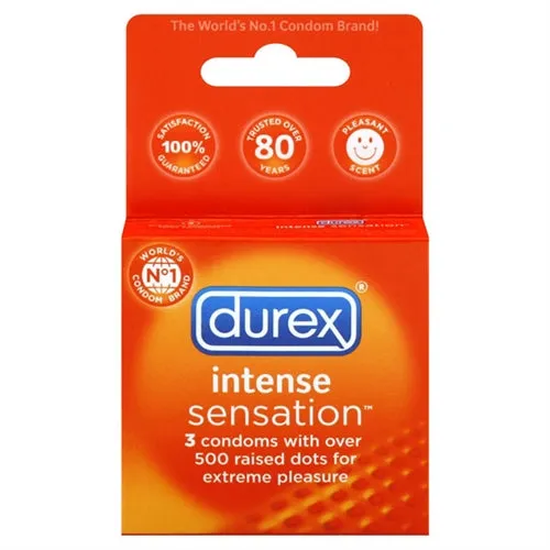 Durex Intense Sensation 3 Pack Paradise Marketing Enhancers