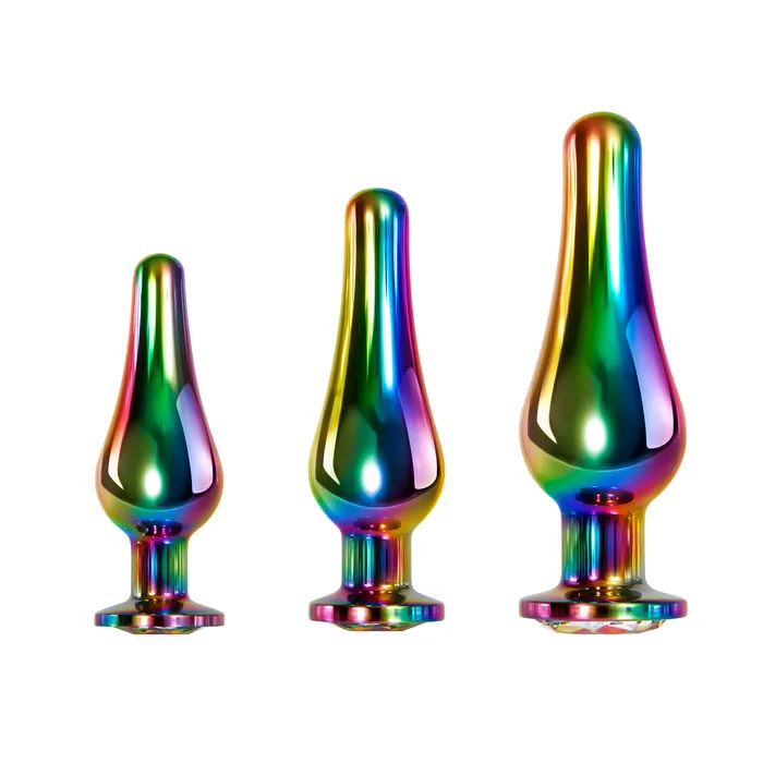 Evolved Novelties Rainbow Metal Plug Set Anal