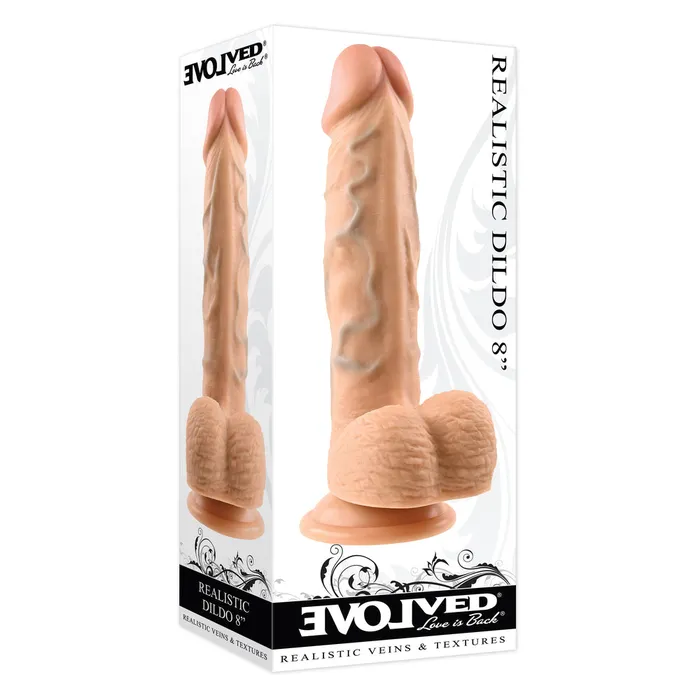 Evolved Sex Toys Dildos Evolved 8 Inch Realistic Dildo Flesh Pink