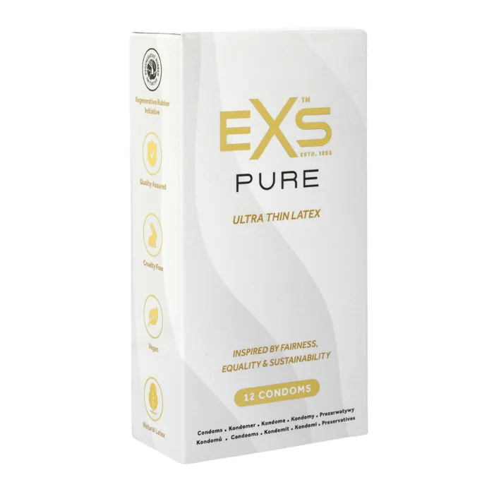 Exs Condoms EXS Pur Ultra Thin Latex Condoms 12 Pack Female Sex Toys