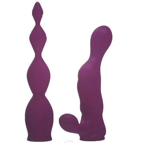 Female Sex Toys ADRIEN LASTIC 2X Vibrator Anal Attachment Set Adrien Lastic Female Sex Toys ADRIEN LASTIC 2X Vibrator Anal Attachment Set Adrien Lastic