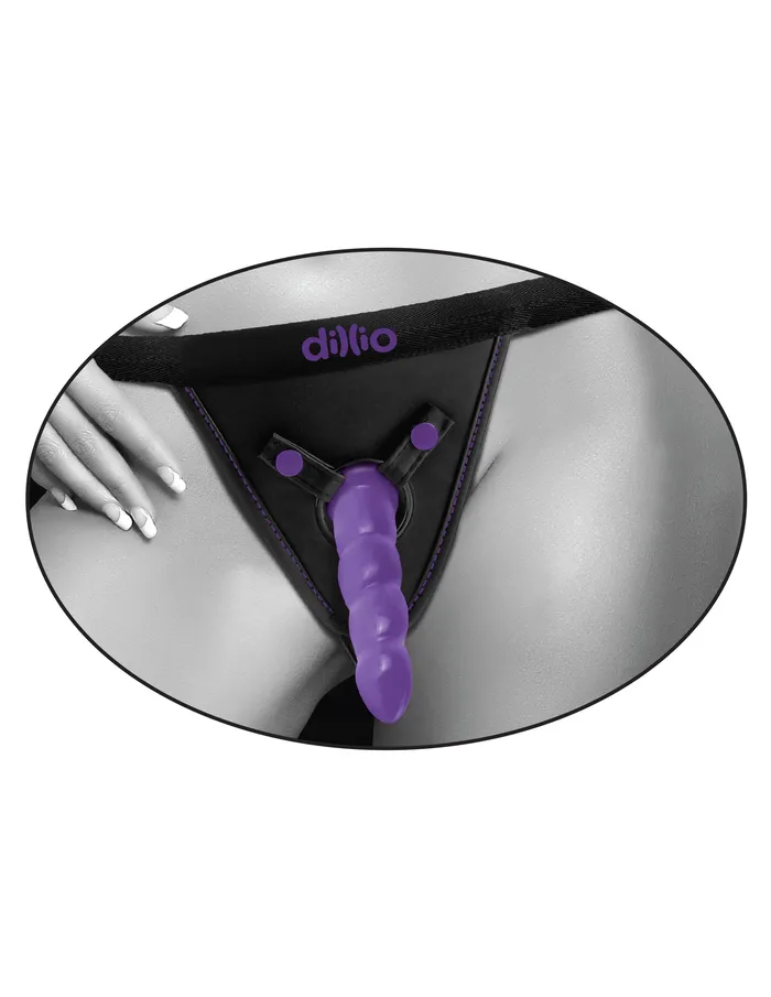 Female Sex Toys Dillio Purple Perfect Fit Harness Pipedream