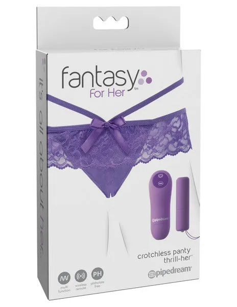Female Sex Toys Fantasy For Her Crotchless Panty ThrillHer Pipedream Products Female Sex Toys Fantasy For Her Crotchless Panty ThrillHer Pipedream Products