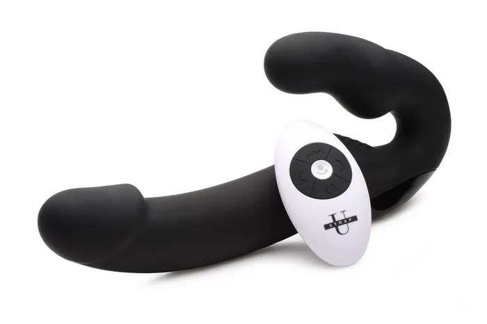 Female Sex Toys Urge Silicone Strapless Strap on With Remote Black XR Brands Strap U Female Sex Toys Urge Silicone Strapless Strap on With Remote Black XR Brands Strap U