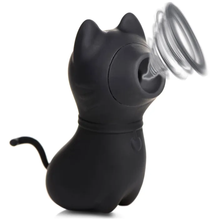 Female Sex Toys XR Brands inmi Sucky Kitty 7x Clitoral Stimulator Black