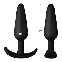 Forto F31 100 SILICONE PLUG BLACK Anal