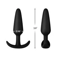 Forto F31 100 SILICONE PLUG BLACK Anal