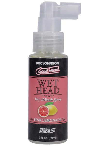 Goodhead Wet Head Dry Mouth Spray Pink Lemonade 2 Fl Oz 59ml Doc Johnson Vibrators Goodhead Wet Head Dry Mouth Spray Pink Lemonade 2 Fl Oz 59ml Doc Johnson Vibrators