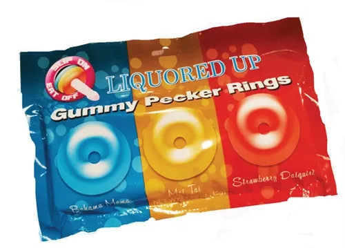 Hott Products Vibrators Liquored Up Gummy Pecker Rings