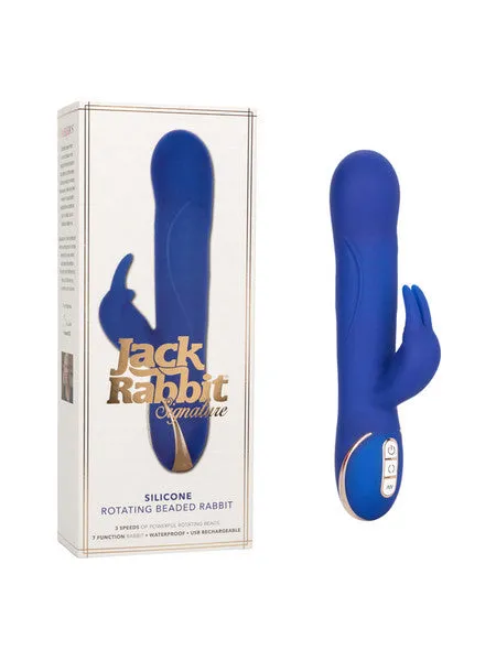 Jack Rabbit Signature Silicone Rotating Beaded Rabbit CalExotics Female Sex Toys Jack Rabbit Signature Silicone Rotating Beaded Rabbit CalExotics Female Sex Toys