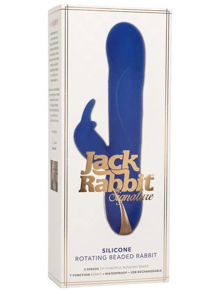 Jack Rabbit Signature Silicone Rotating Beaded Rabbit CalExotics Female Sex Toys