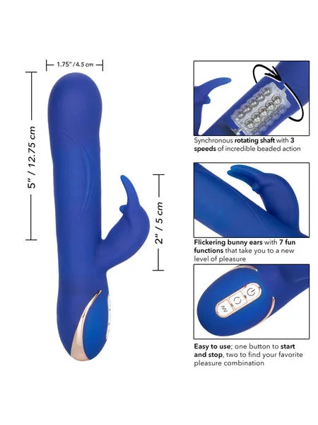Jack Rabbit Signature Silicone Rotating Beaded Rabbit CalExotics Female Sex Toys