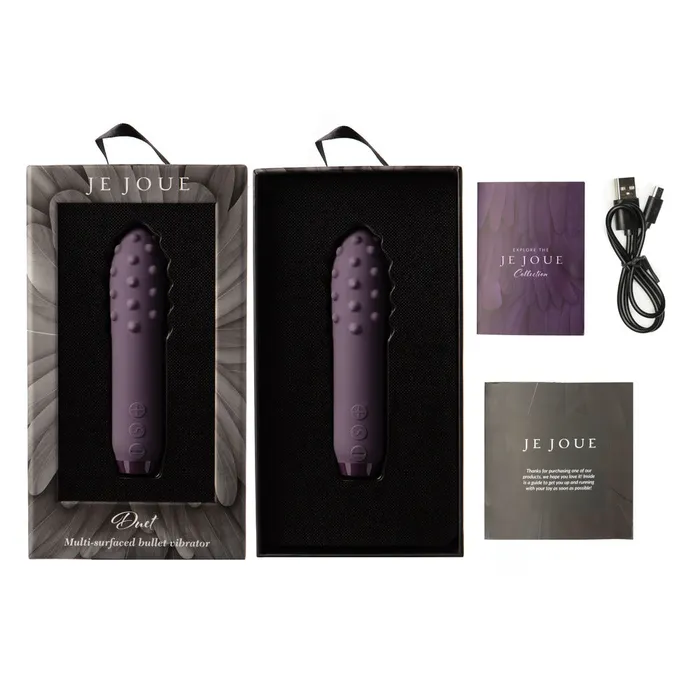 Je Joue Vibrators Je Joue Duet Multi Surfaced Bullet Vibrator Purple