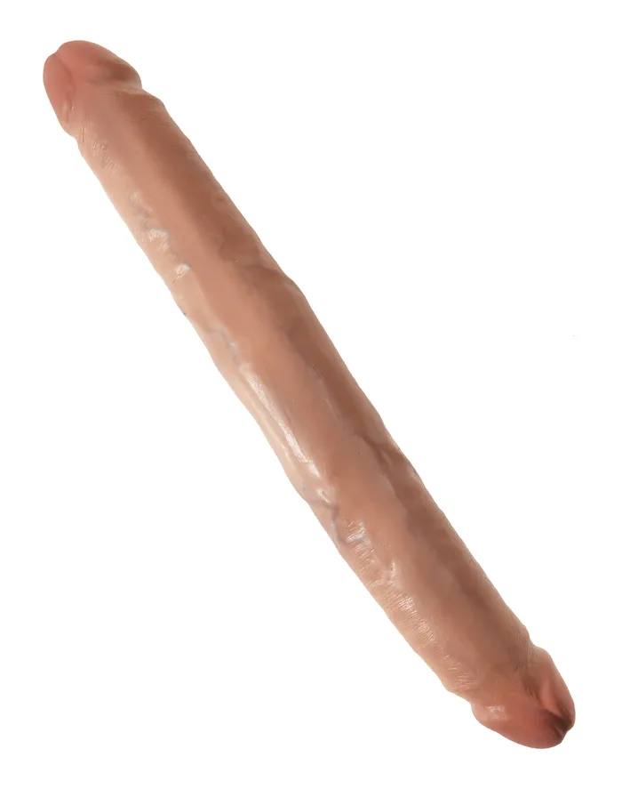 King Cock 12 Inch Slim Double Dildo Tan Pipedream Dildos