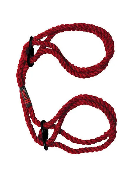 Kink Hogtied Bind and Tie 6mm Hemp Wrist or Ankle Cuffs Red Doc Johnson Restraints Kink Hogtied Bind and Tie 6mm Hemp Wrist or Ankle Cuffs Red Doc Johnson Restraints