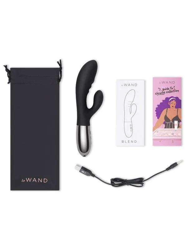 Le Wand Vibrators Le Wand Chrome Blend Black Le Wand Vibrators Le Wand Chrome Blend Black