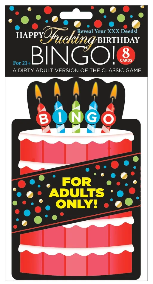 Little Genie Vibrators Happy Fucking Birthday Blowout Bingo