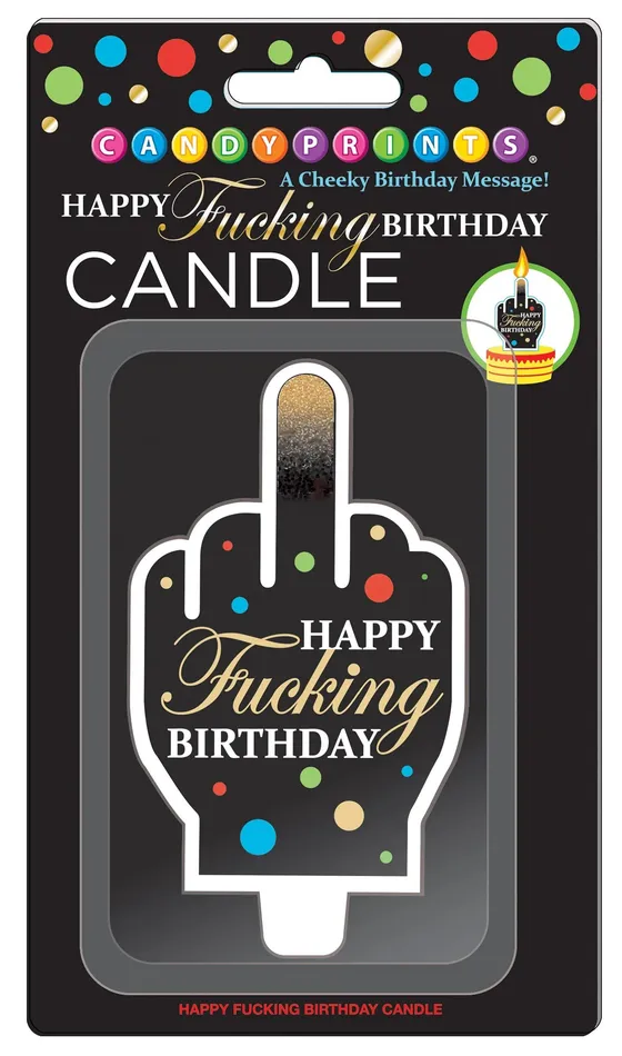 Little Genie Vibrators Happy Fucking Birthday Candle